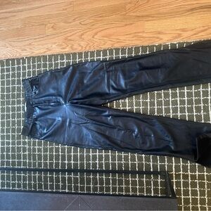 Abercrombie & Fitch Black Vegan Leather Ultra High-Rise Pants